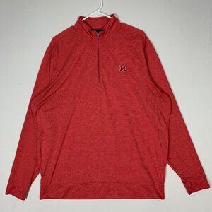 Johnnie-O Miami University Men's 1/4 Zip Pullover XL Red